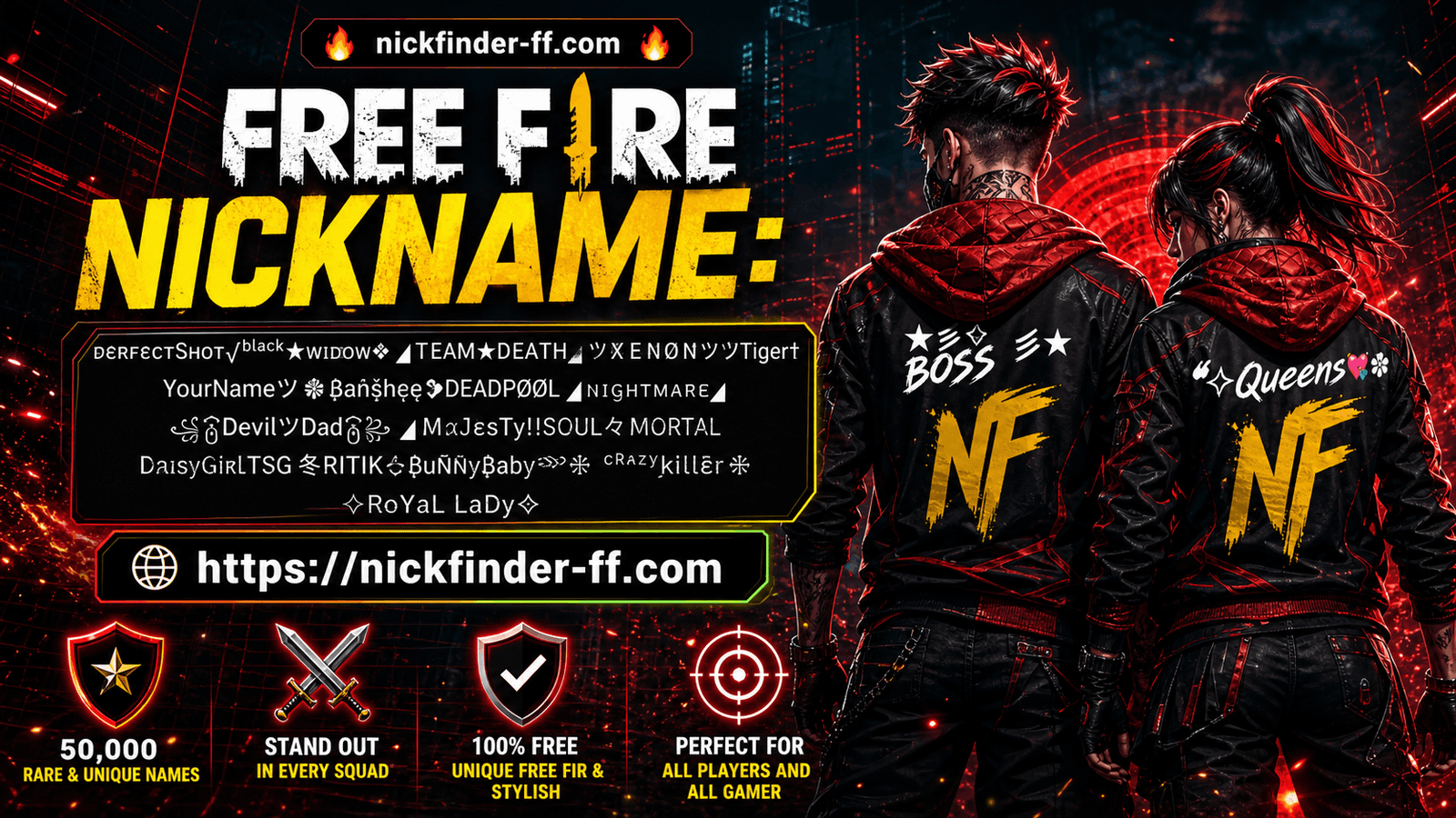 nickname free fire